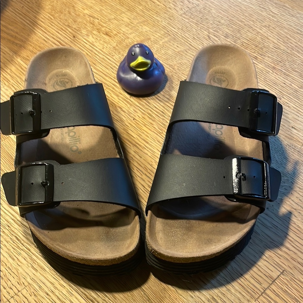 Papillio by Birkenstock Black Platform Sandals